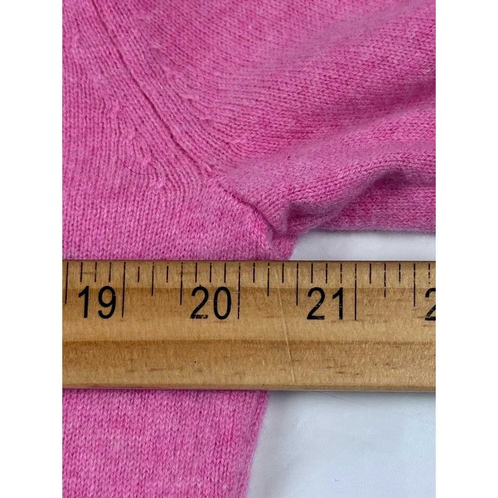J.Crew Cashmere‎ V-Neck Sweater Pink XS Long Sleeve Knit Pullover Top READ COND